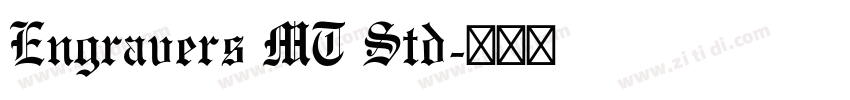 Engravers MT Std字体转换